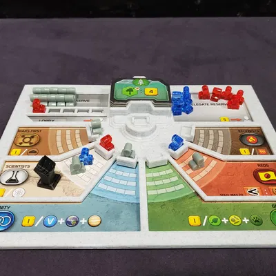 Khuôn Mẫu Terraforming Mars Turmoil - Biểu Tượng Nắm Đấm Thống Trị