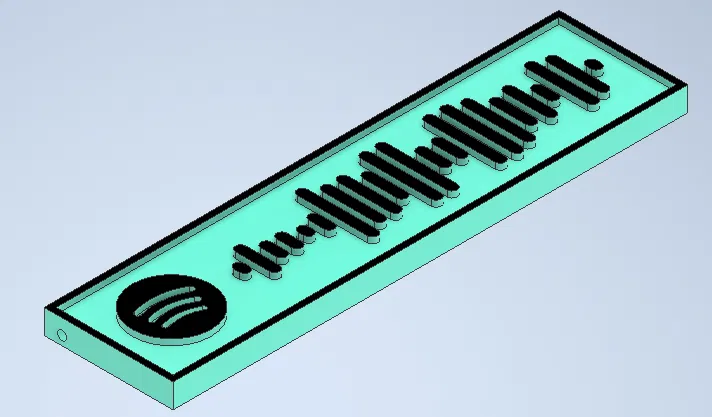 Móc Khóa Spotify Never Gonna Give You Up - Image 1