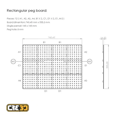 Hệ Thống Pegboard Module Có Thể Tùy Chỉnh