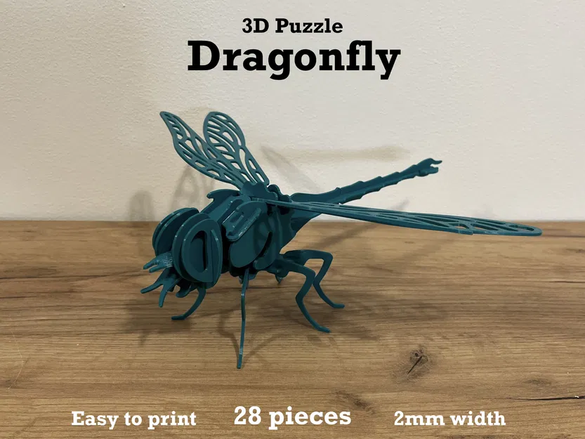 Mô Hình "Dragonfly" 3D Puzzle - Image 1