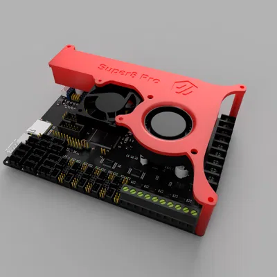 Voron Mellow Super8 Pro sử dụng quạt kép cho drive