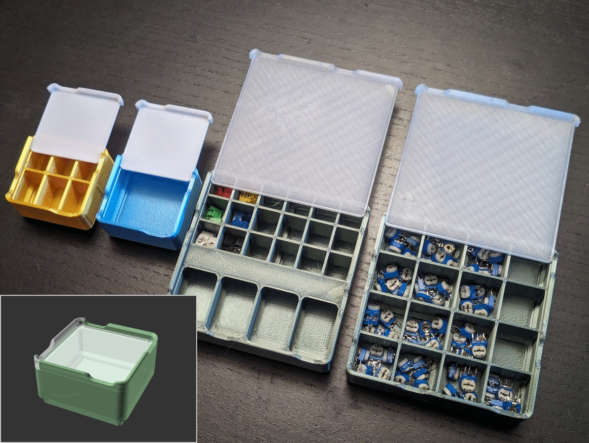 Hộp Lưới Gridfinity Có Nắp (Bản Parametric) - Image 1