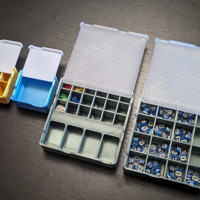 Hộp Lưới Gridfinity Có Nắp (Bản Parametric)