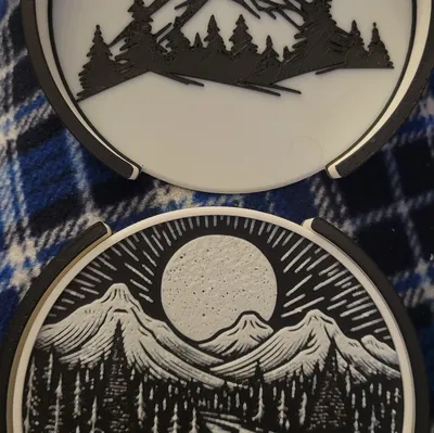 Giá đỡ đế lót ly núi Hueforge