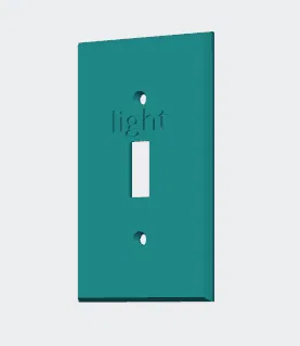 Nắp công tắc đèn (có chữ 'light') - Image 1