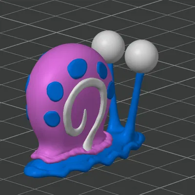 Ốc Sên Gary 4 Màu - In Đa Sắc