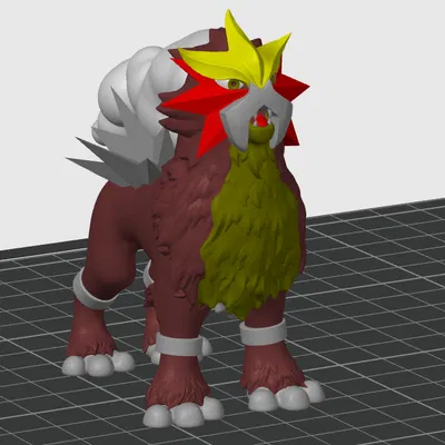 Mô Hình Entei 6 Màu - Pokémon Đa Sắc