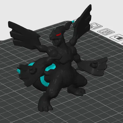 Mô hình Zekrom 3 màu Pokémon