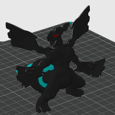 Mô hình Zekrom 3 màu Pokémon