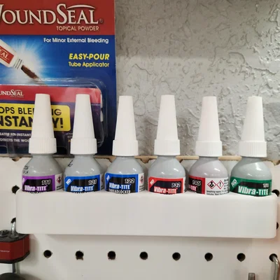 Kệ Đựng Keo Vibra-Tite Cho Bảng Pegboard - 6 Lỗ