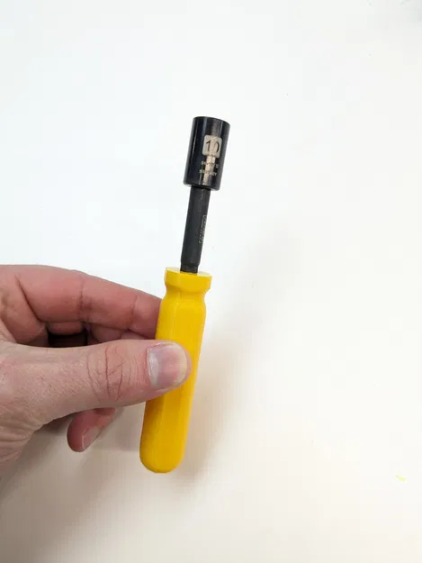 Tay cầm cho tua vít đai ốc hoặc tua vít mũi (có cả OpenSCAD và Fusion360) - Image 2