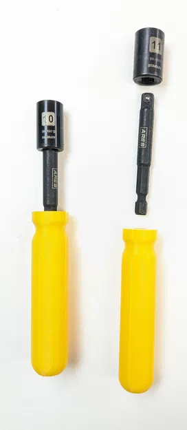 Tay cầm cho tua vít đai ốc hoặc tua vít mũi (có cả OpenSCAD và Fusion360) - Image 3