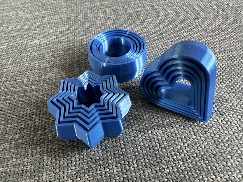 Bộ Đồ Chơi Fidget Nhỏ Xếp Lồng - Sao 8 Cánh, Trái Tim, và Vòng Tròn - Image 1