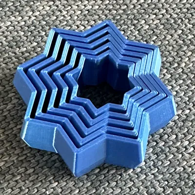 Bộ Đồ Chơi Fidget Nhỏ Xếp Lồng - Sao 8 Cánh, Trái Tim, và Vòng Tròn