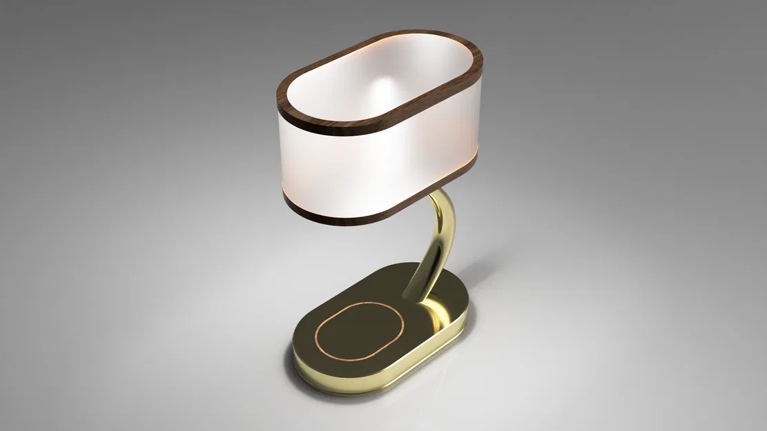 Đèn Bàn Hiện Đại Tích Hợp Sạc Không Dây - Image 3