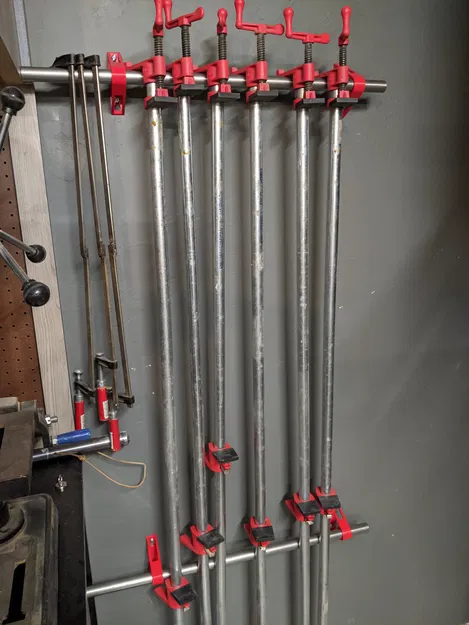 Giá đỡ thanh kẹp gỗ gắn tường - Image 1