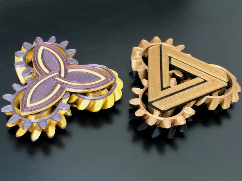 Tri-Gear Fidget Spinner - Đồ Chơi Quay Bánh Răng - Image 1