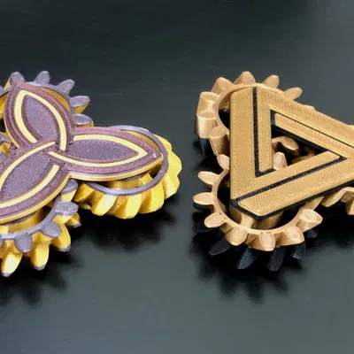 Tri-Gear Fidget Spinner - Đồ Chơi Quay Bánh Răng