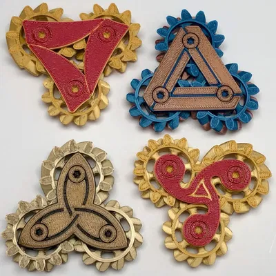 Tri-Gear Fidget Spinner - Đồ Chơi Quay Bánh Răng