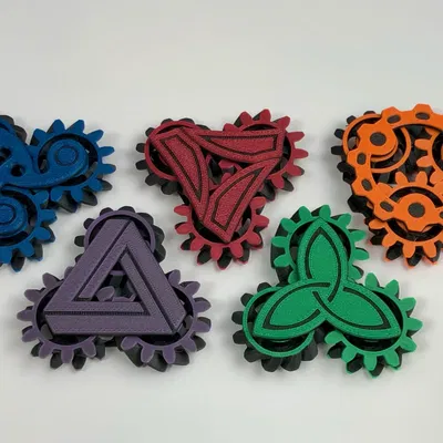 Tri-Gear Fidget Spinner - Đồ Chơi Quay Bánh Răng