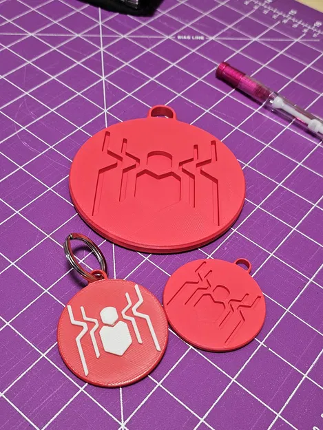 Móc Khóa Logo Spider-Man FFH (Biểu Tượng Nâng Cấp) - Image 1