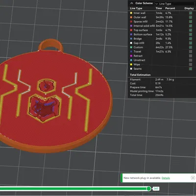 Móc Khóa Logo Spider-Man FFH (Biểu Tượng Nâng Cấp)