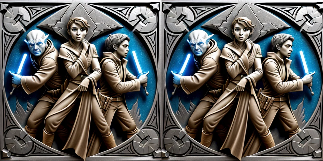 Mô Hình "Star Wars Lost Souls Resistance Bas-Releif" - Image 3