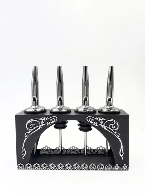 Dụng cụ quầy bar, giá đỡ rót rượu, phong cách art nouveau - Image 1