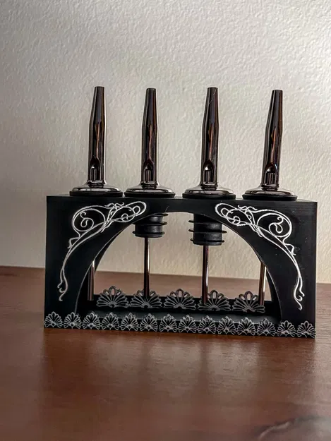 Dụng cụ quầy bar, giá đỡ rót rượu, phong cách art nouveau - Image 2