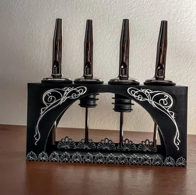 Dụng cụ quầy bar, giá đỡ rót rượu, phong cách art nouveau