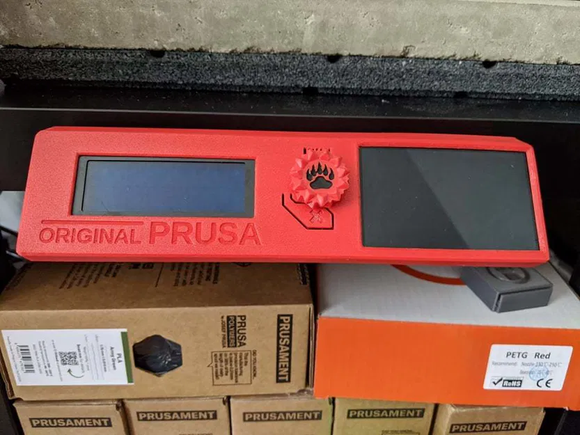 Khung Gắn Màn Hình Hyperpixel 4" Lẻ Bên Ngoài Vỏ Lack Máy Prusa MK3S - Image 1