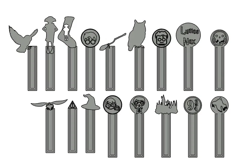 Móc Đánh Dấu Trang Hình Harry Potter - Image 1