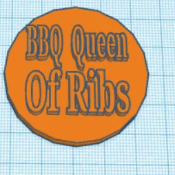 BBQ Pin (Queen Of Ribs)