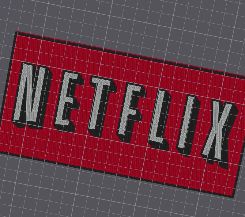 Biển hiệu Logo Netflix Nhiều Màu Sắc