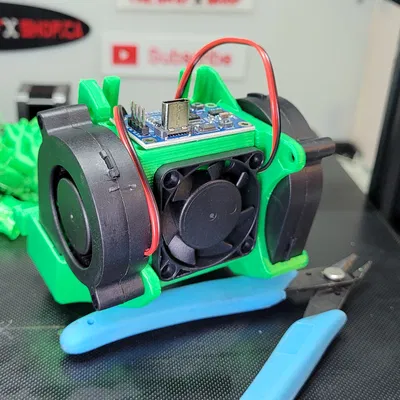 Ốp Quạt Kép 5015 GXS_Satsana (remixed) DD cho Ender 3 Max