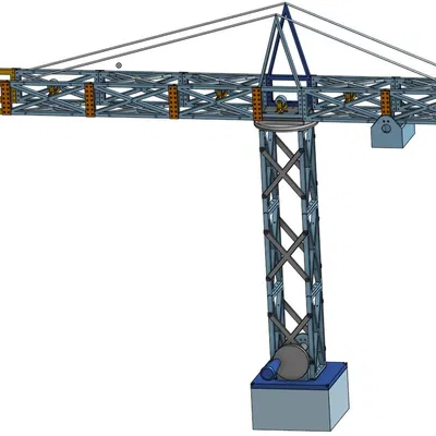 Mô hình Đồ chơi Cần cẩu Tháp