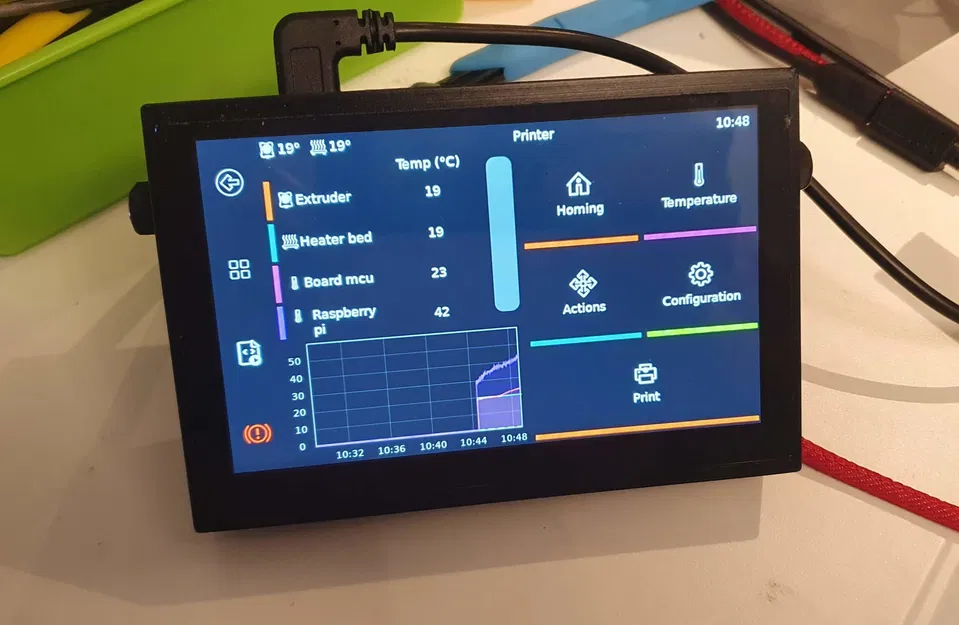 Vỏ Case cho Raspberry Pi 4 kèm màn hình 5 inch chạy Klipper - Image 1