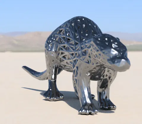 Rái cá Voronoi - Mô hình dự thi hình học Voronoi - Image 1