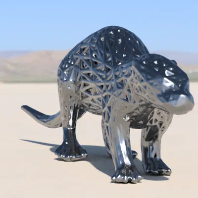 Rái cá Voronoi - Mô hình dự thi hình học Voronoi