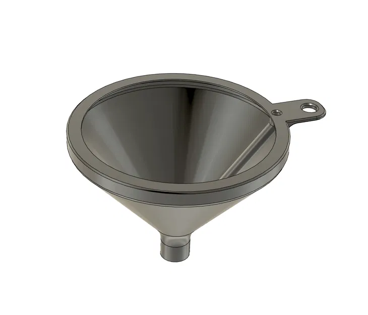 Phễu xăng có ống dẫn khí, gờ chống tràn, kèm ống nối S tháo rời - Image 1