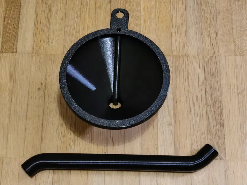 Phễu xăng có ống dẫn khí, gờ chống tràn, kèm ống nối S tháo rời - Image 6