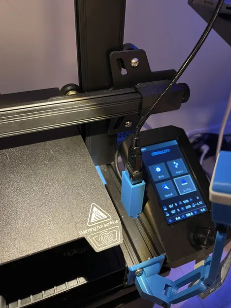 Giá đỡ ray Ender 3 cho dây nối dài USB - Image 1