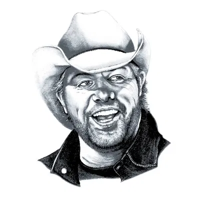 HueForge - Toby Keith - Grayscale