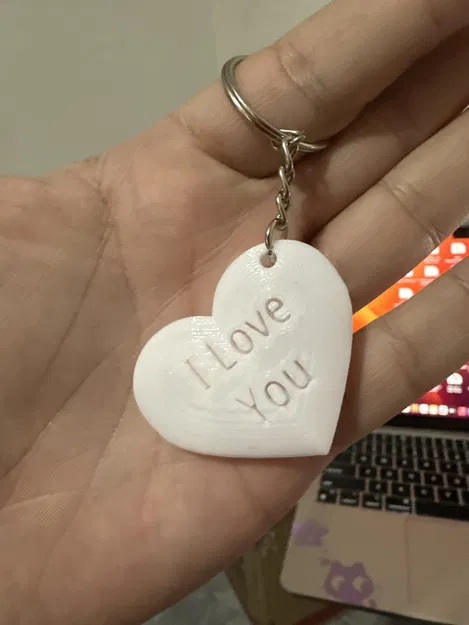 Móc khóa trái tim "I Love You" - Image 2