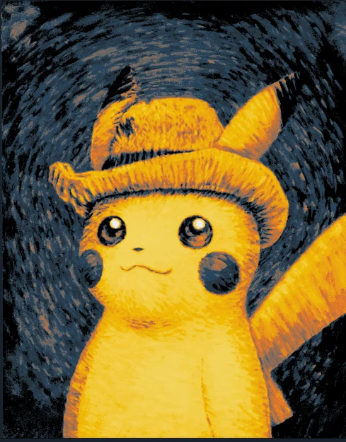 Hueforge - Pikachu Van Gogh - Image 1