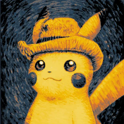 Hueforge - Pikachu Van Gogh