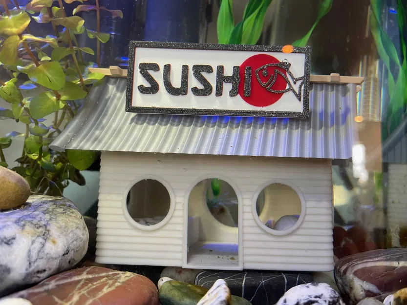 Trang Trí Hồ Cá Phong Cách Tiệm Sushi - Image 10