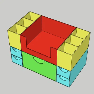ORGANIZZATORE GT176 - Hộp đựng mỹ phẩm, để bàn có ngăn kéo