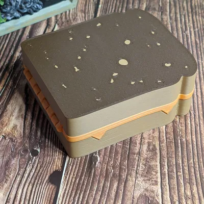 Hộp Đựng Bánh Sandwich Phô Mai In Không Cần Lắp Ráp