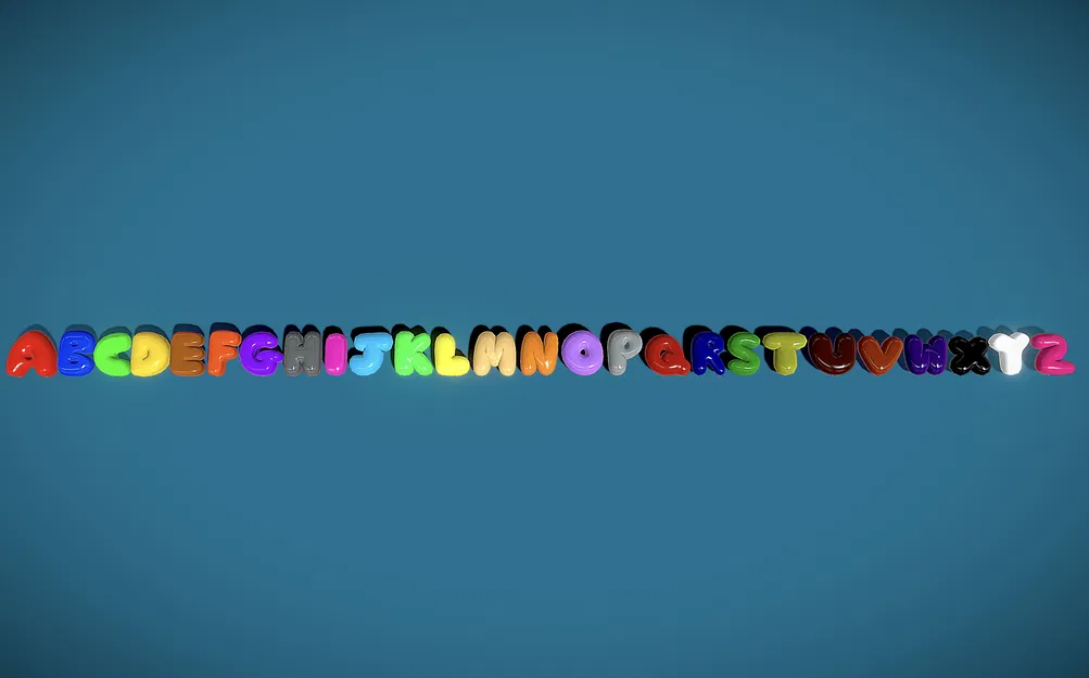 Chữ Bong Bóng 3D ABC V1 - Image 1